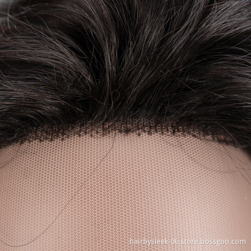 Rebecca Fashion Natural black Short Straight Wigs For Black Women Hd Lace Wig Pixie Cut Human Hair Front Lace Wigs